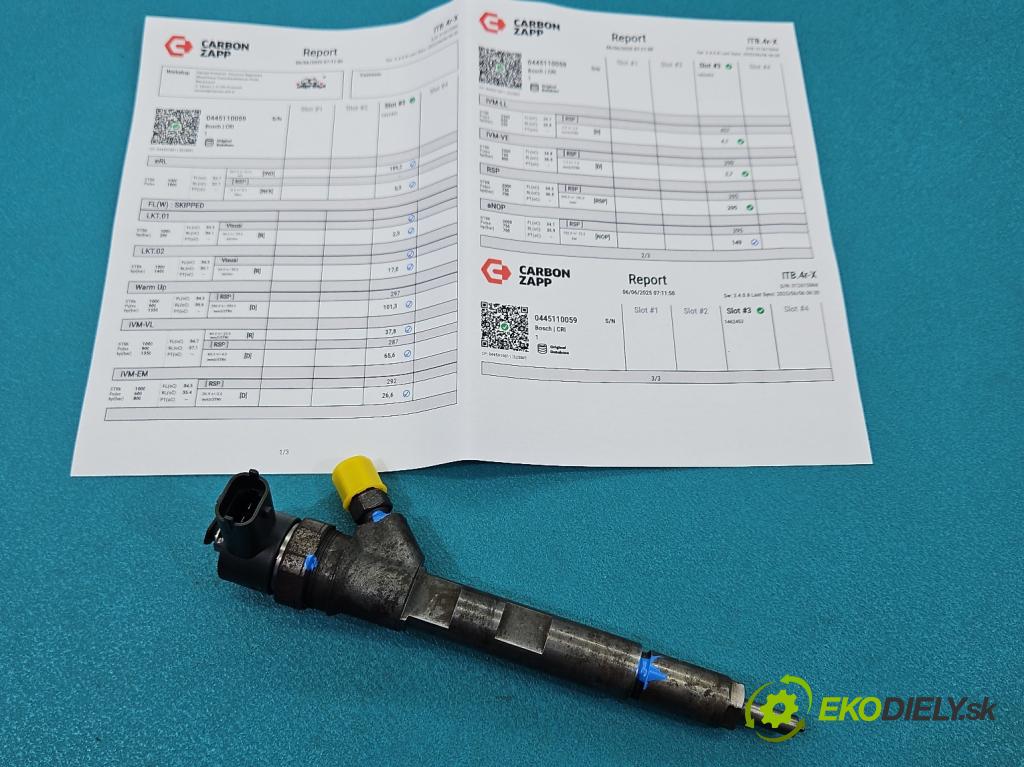 Chrysler Voyager IV 2000-2007 2.5 crd: 143 HP manual 105 kW 2499 cm3 5- vstrek 0445110059 (Vstrekovač paliva)