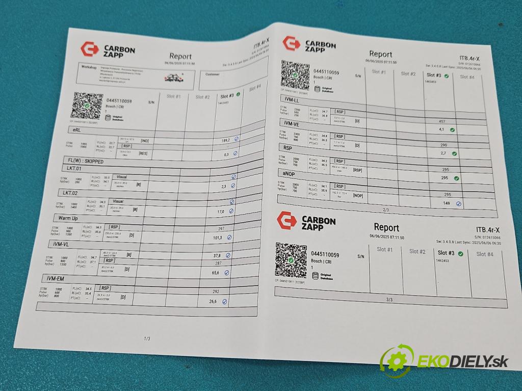 Chrysler Voyager IV 2000-2007 2.5 crd: 143 HP manual 105 kW 2499 cm3 5- vstrek 0445110059 (Vstrekovač paliva)