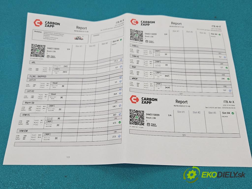 Chrysler Voyager IV 2000-2007 2.5 crd: 143 HP manual 105 kW 2499 cm3 5- vstrek 0445110059 (Vstrekovač paliva)