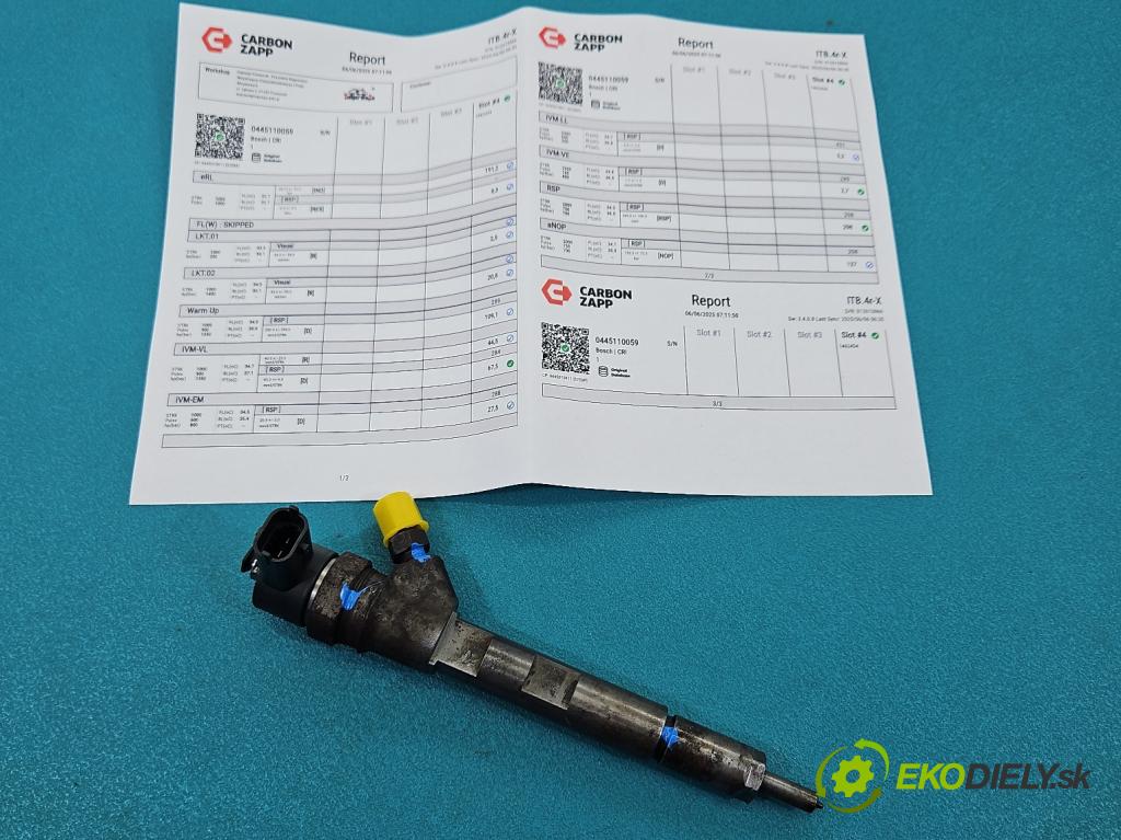 Chrysler Voyager IV 2000-2007 2.5 crd: 143 HP manual 105 kW 2499 cm3 5- vstrek 0445110059 (Vstrekovač paliva)