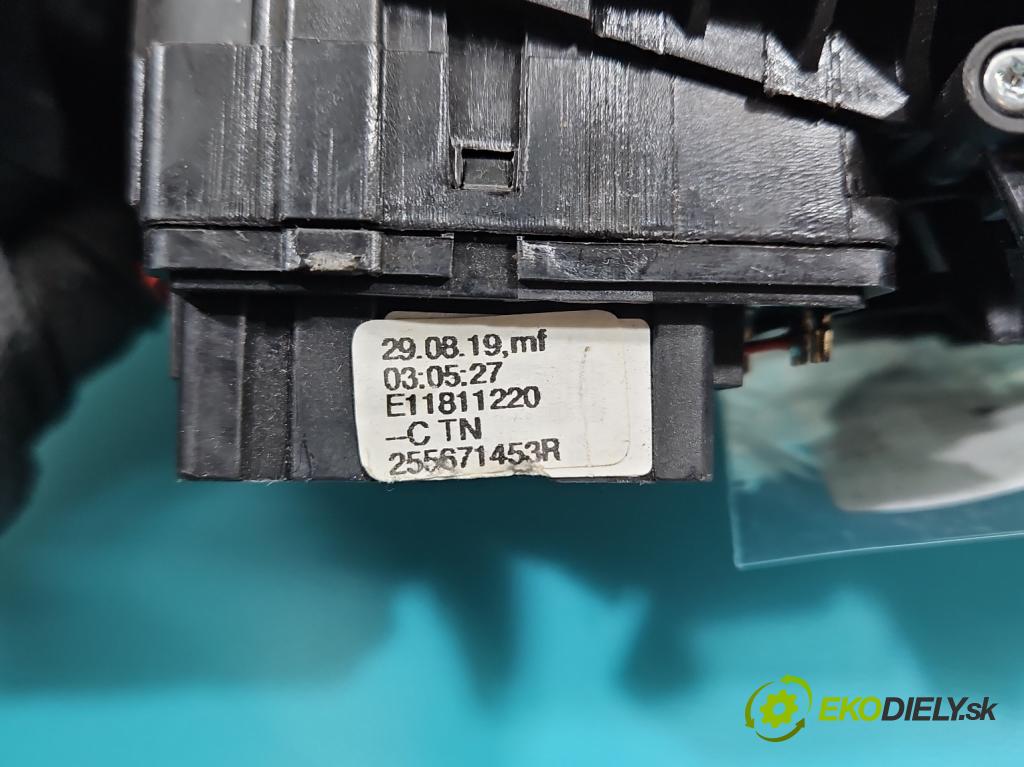 Dacia Sandero II 2012-2020 1.0 12V 73 HP manual 54 kW 999 cm3 5- prepínač komplex: 255671453R (Prepínacie páčky pod volantom)