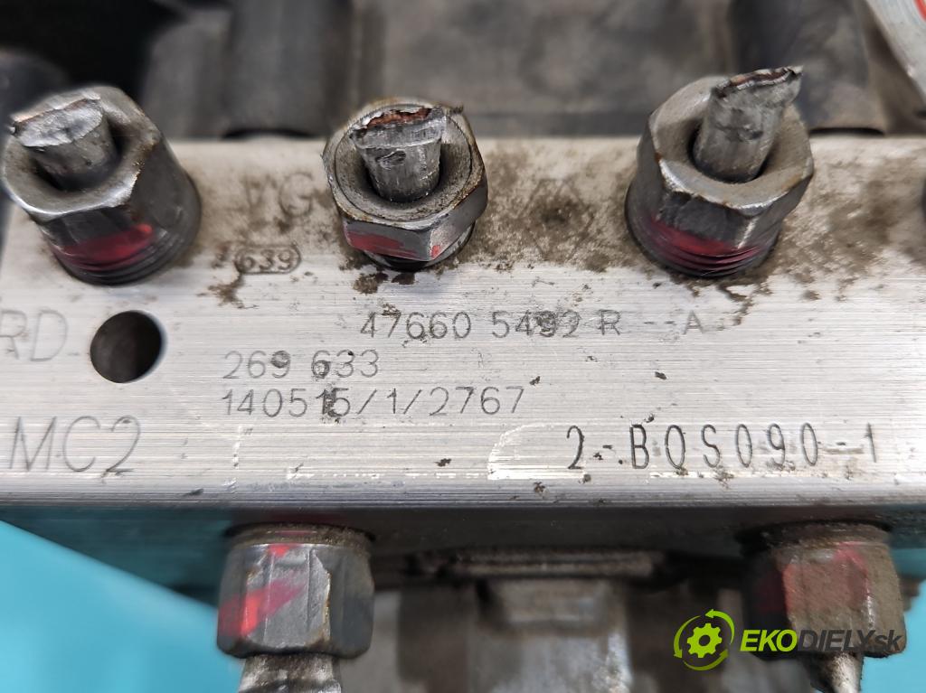 Renault Captur I 2013-2019 0.9 Tce 90 HP manual 66 kW 898 cm3 5- čerpadlo abs 476605492R-A (Pumpa ABS)