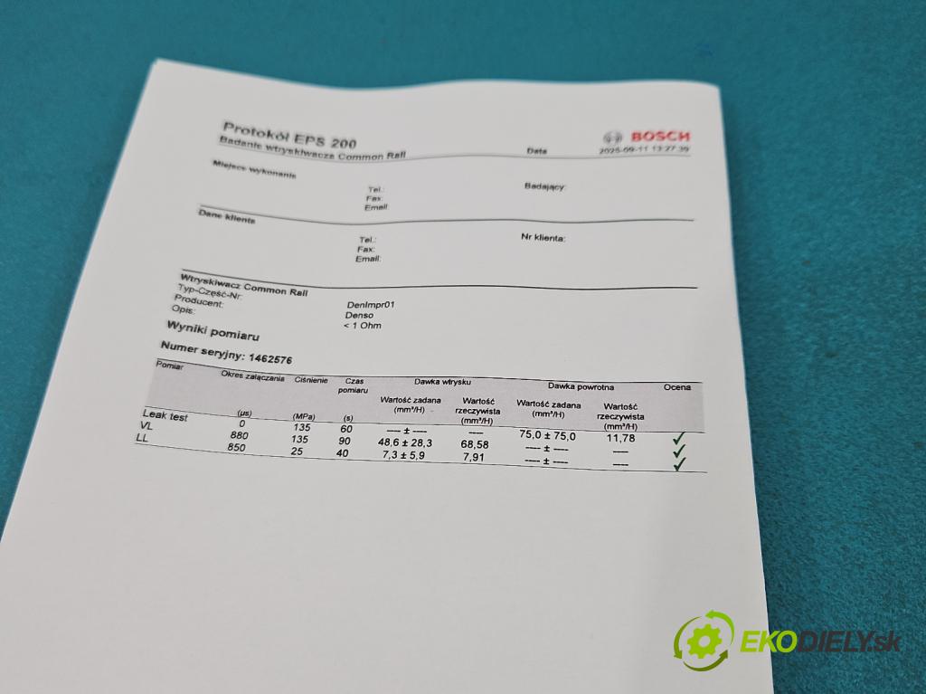 Opel Meriva B 2010-2017 1.7 cdti 131 HP manual 96 kW 1686 cm3 5- vstrek 295050-0050 (Vstrekovač paliva)