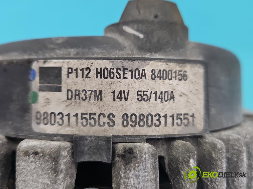 Opel Meriva B 2010-2017 1.7 cdti 131 HP manual 96 kW 1686 cm3 5- Alternator 98031155 (Alternátor)