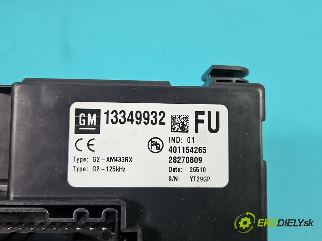 Opel Meriva B 2010-2017 1.7 cdti 131 HP manual 96 kW 1686 cm3 5- skrinka poistka 13349932 (Poistková skrinka)