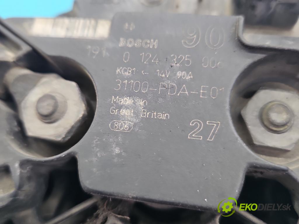 Honda Accord VI 1998-2002 1,8.0 16V 136 HP manual 100 kW 1850 cm3 5- Alternator 0124325006 (Alternátor)