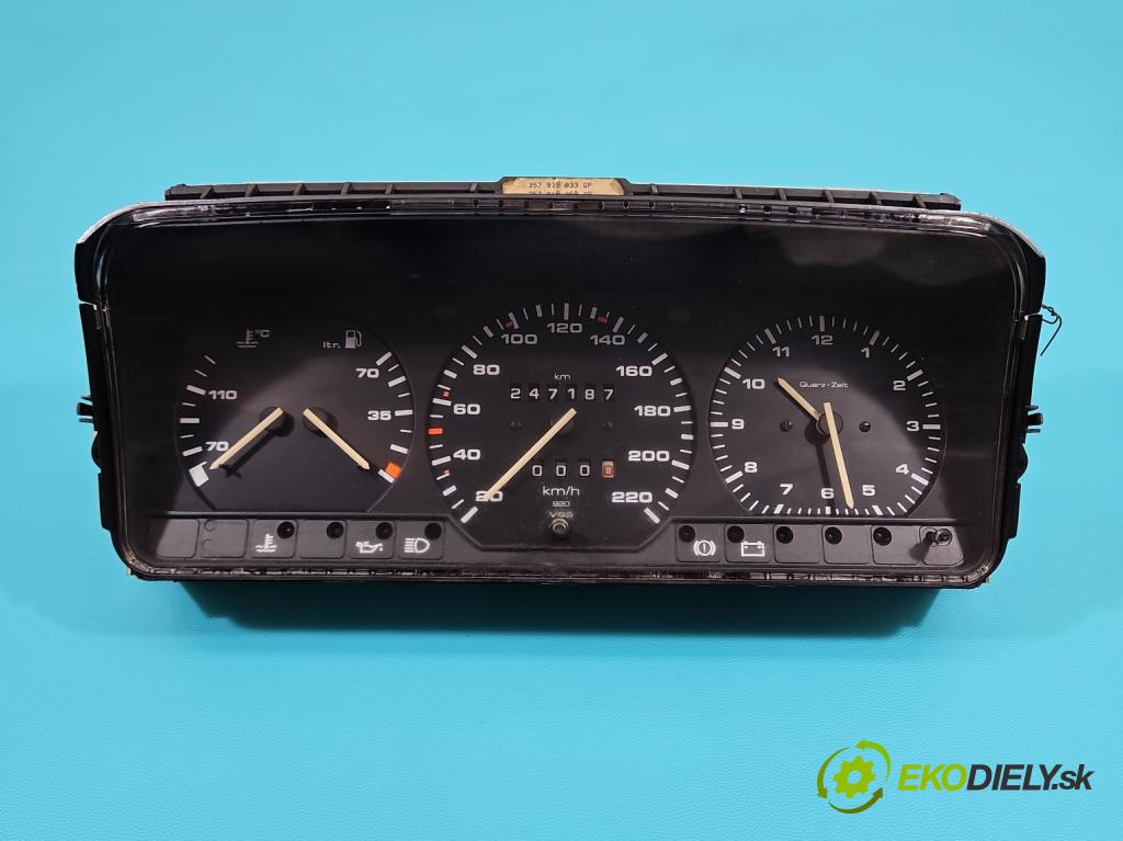 Vw Passat B3 1988-1993 1.6d 69KM manual 51 kW 1600 cm3 5- prístrojovka/ budíky 357919033GP (Prístrojová doska)