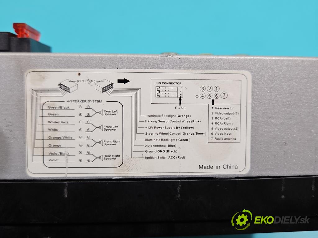 Renault Megane II 2003-2008 1.5 dci 82 hp manual 60 kW 1461 cm3 5- Radio 7018B