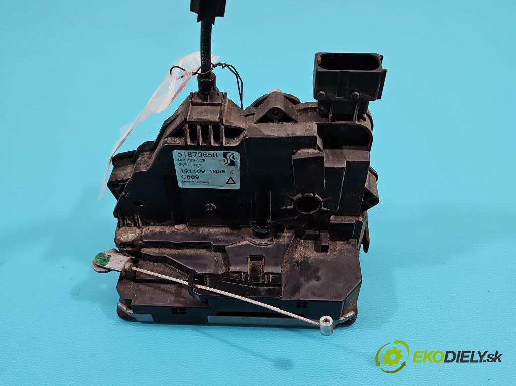 Fiat Punto EVO 09-12 1.4 77 hp manual 57 kW 1368 cm3 5- zámek zadní levý 51873658