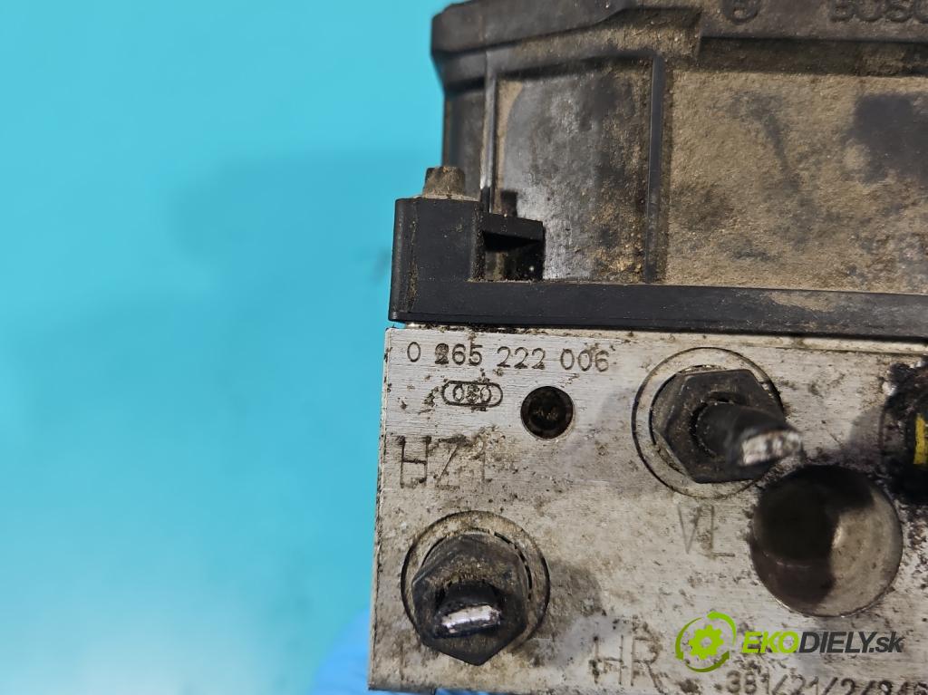 Skoda Fabia I 1999-2007 1.2 12V 64 HP manual 47 kW 1198 cm3 5- čerpadlo abs 0265222006 (Pumpa ABS)