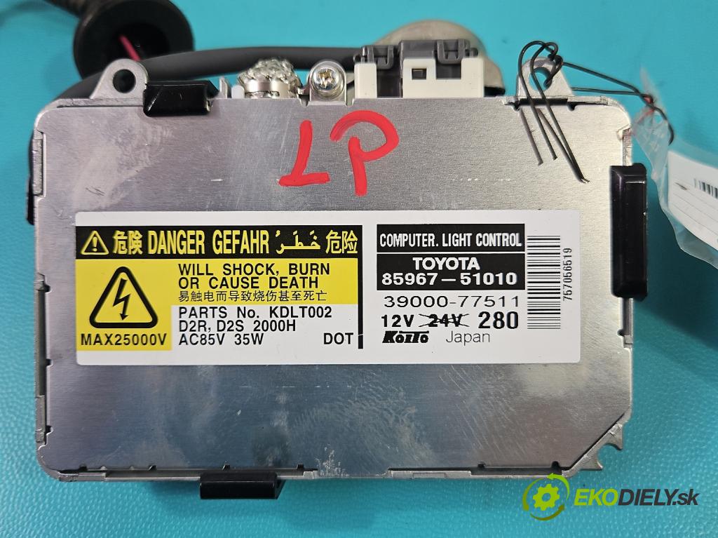 Lexus RX II 2003-2008 3.3 V6 211KM automatic 155 kW 3311 cm3 5- střídač: xenon 85967-51010 (Riadiaca jednotka xenónu)
