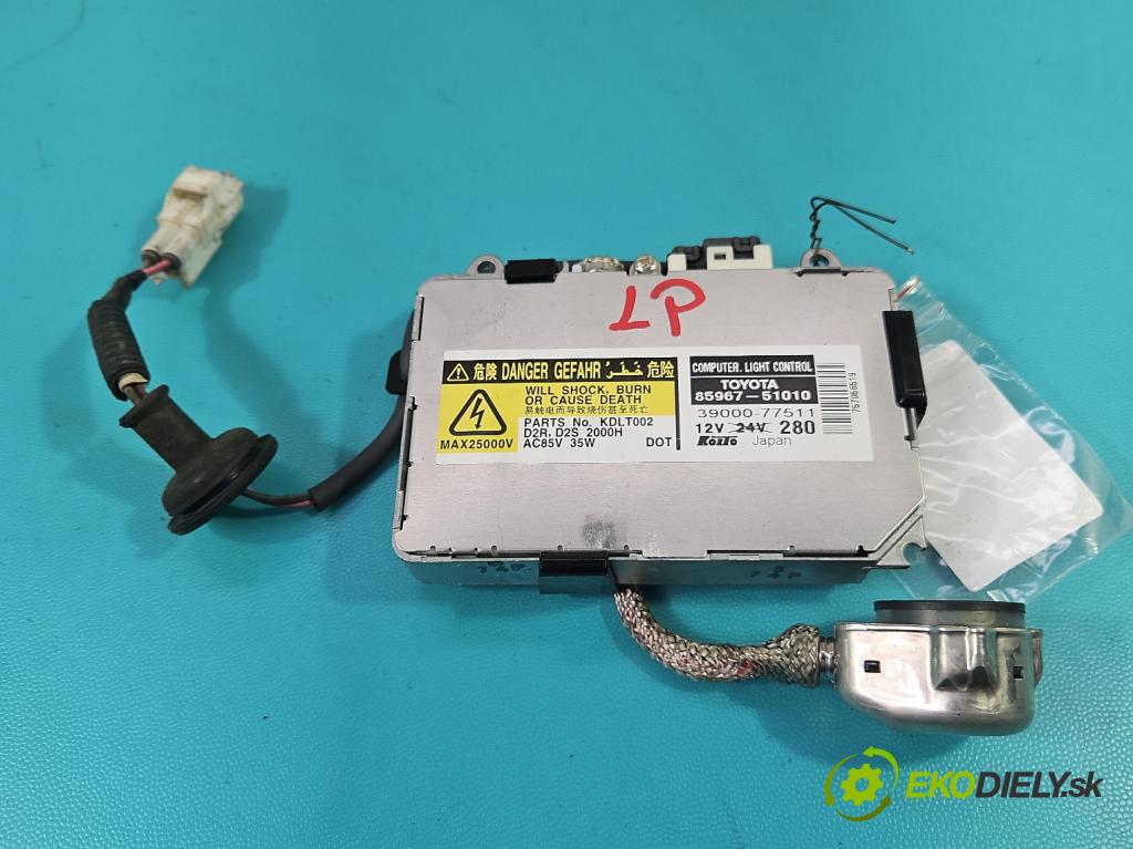 Lexus RX II 2003-2008 3.3 V6 211KM automatic 155 kW 3311 cm3 5- střídač: xenon 85967-51010 (Riadiaca jednotka xenónu)