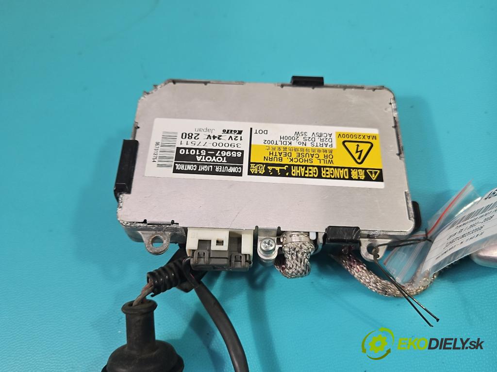 Lexus RX II 2003-2008 3.3 V6 211KM automatic 155 kW 3311 cm3 5- střídač: xenon 85967-51010 (Riadiaca jednotka xenónu)