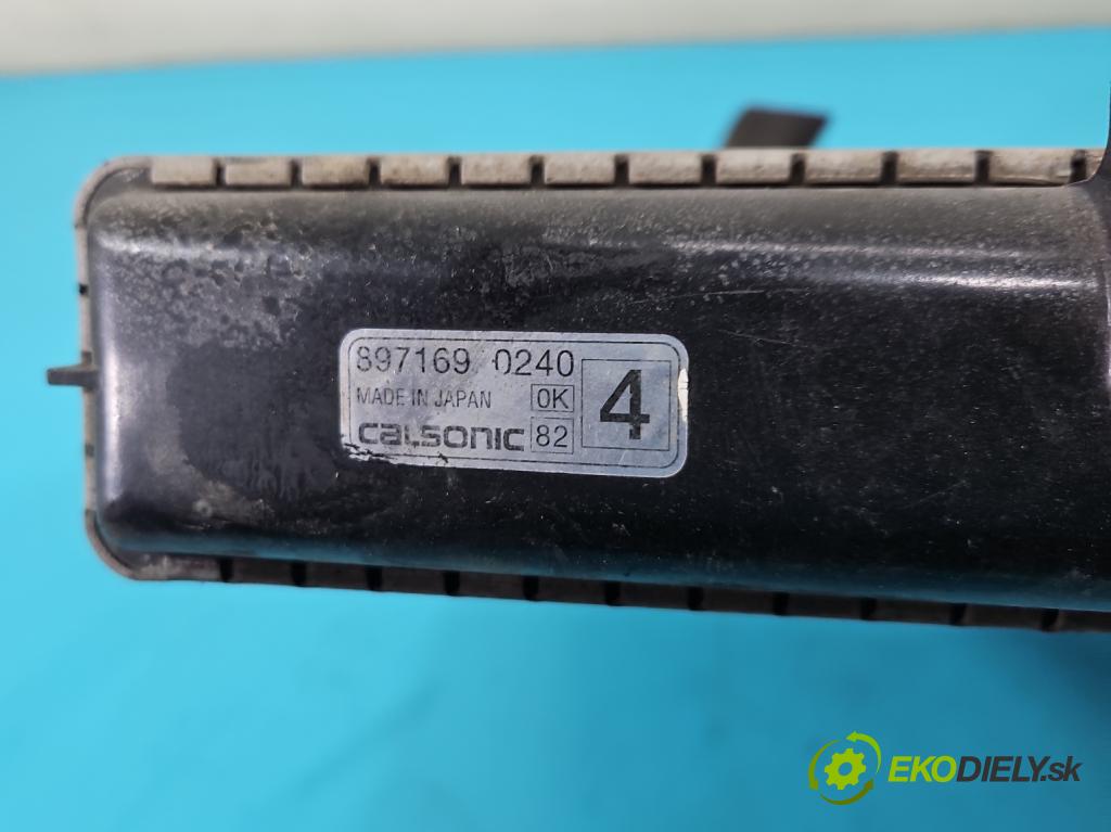 Opel Monterey 1992-1999 3.0 TD manual 117 kW 2999 cm3 5- Chladič vody 897169 (Chladiče vody)