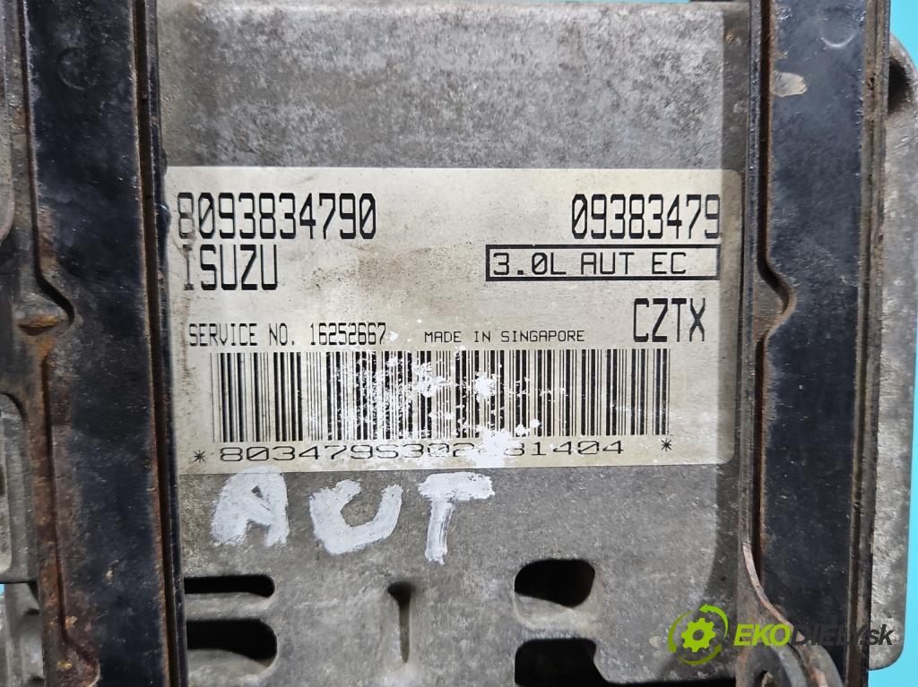 Opel Monterey 1992-1999 3.0 TD manual 117 kW 2999 cm3 5- riadiaca jednotka motora 09383479