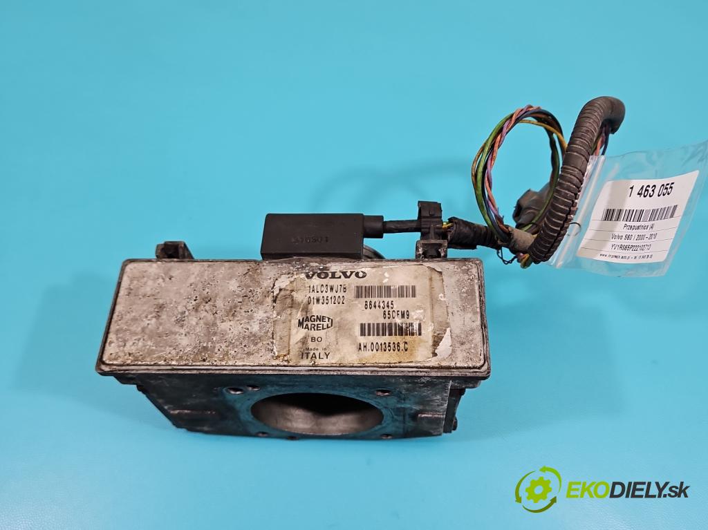 Volvo S60 I 2000-2010 2.4 20V 140 HP manual 103 kW 2435 cm3 4- klapka 8644345 (Škrtiaca klapka)