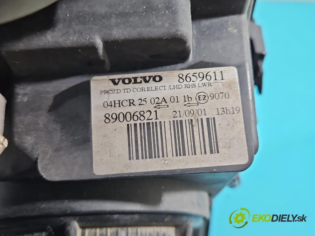 Volvo S60 I 2000-2010 2.4 20V 140 HP manual 103 kW 2435 cm3 4- Reflektor: pravý 8659611 (Svetlo predné pravé)