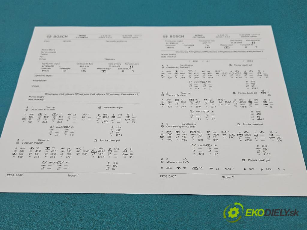 Audi A4 B7 2004-2008 1.9 tdi 116 HP manual 85 kW 1896 cm3 5- vstrekovacie čerpadlo 0414720230 (Vstrekovač paliva)
