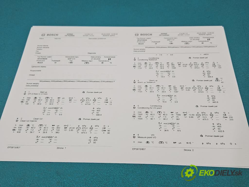 Audi A4 B7 2004-2008 1.9 tdi 116 HP manual 85 kW 1896 cm3 5- vstrekovacie čerpadlo 0414720230 (Vstrekovač paliva)