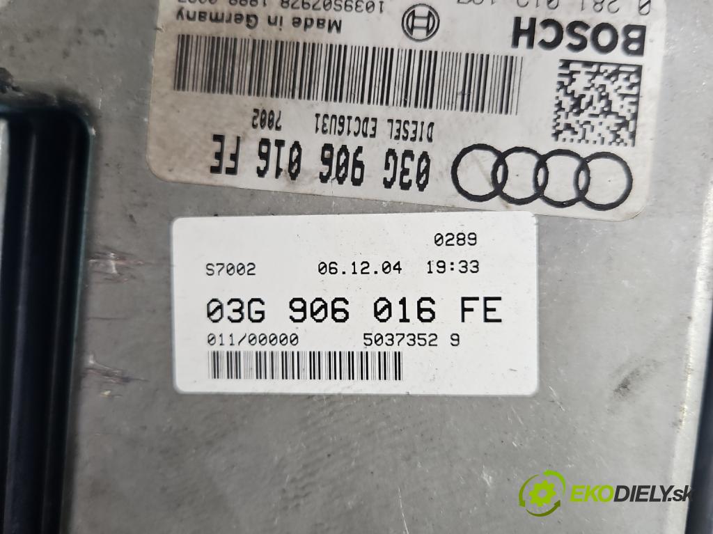 Audi A4 B7 2004-2008 1.9 tdi 116 HP manual 85 kW 1896 cm3 5- riadiaca jednotka motora 03G906016FE