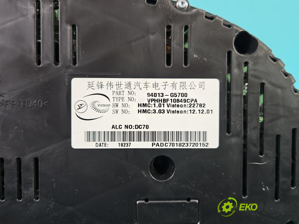 Kia Niro I 2016-2022 1.6 GDI 105 HP automatic 77,2 kW 1580 cm3 5- prístrojovka/ budíky 94013-G5700 (Prístrojová doska)