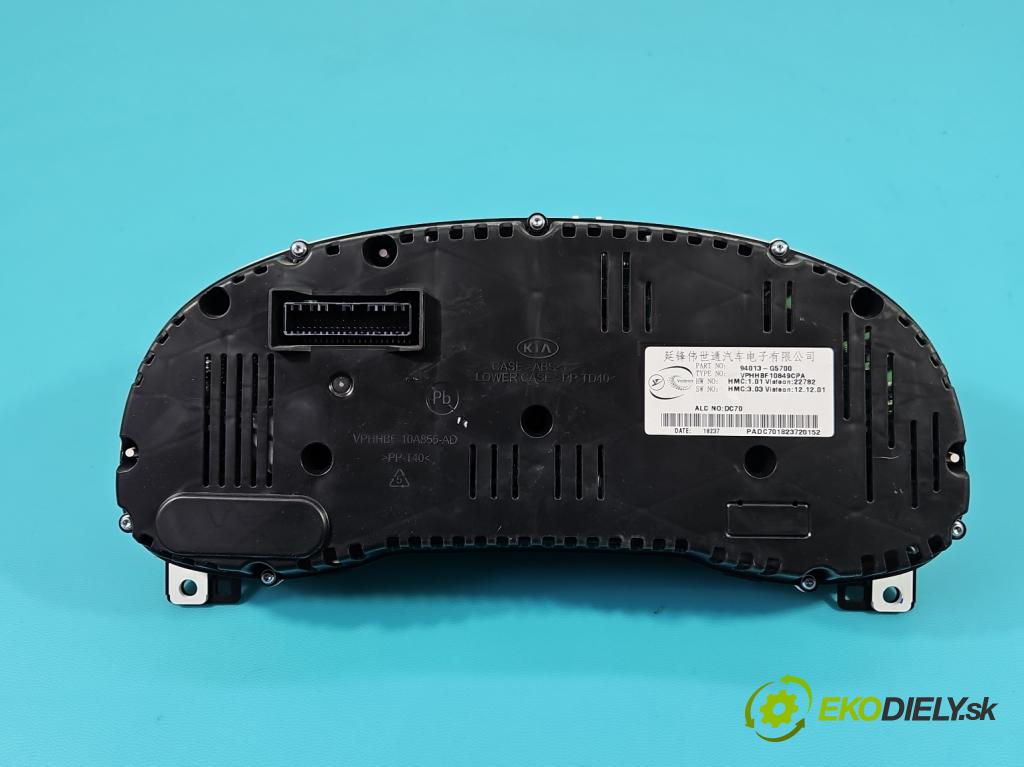 Kia Niro I 2016-2022 1.6 GDI 105 HP automatic 77,2 kW 1580 cm3 5- prístrojovka/ budíky 94013-G5700 (Prístrojová doska)