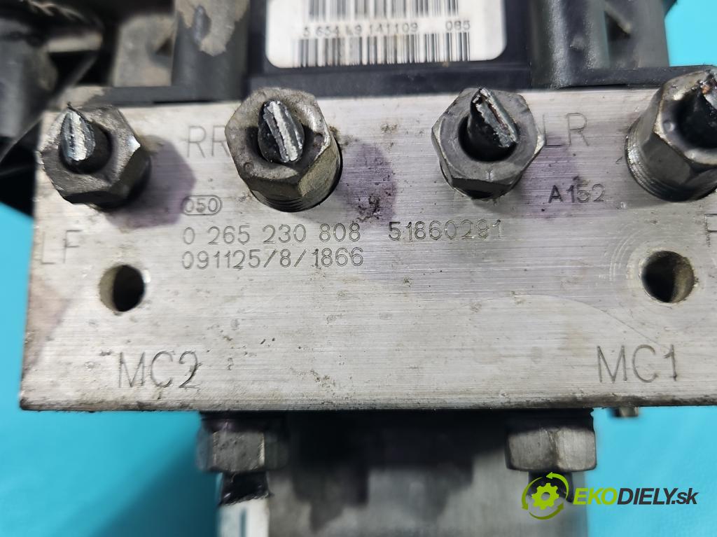 Fiat Punto EVO 09-12 1.4 77 HP manual 57 kW 1368 cm3 5- čerpadlo abs 0265230808 (Pumpa ABS)