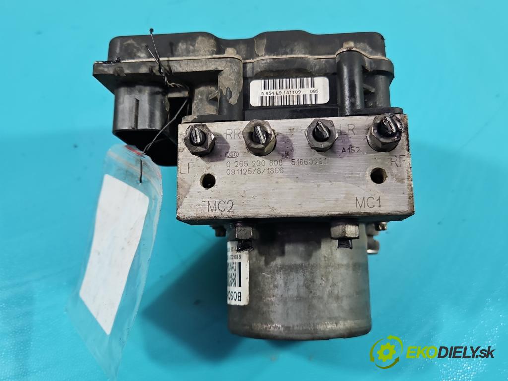 Fiat Punto EVO 09-12 1.4 77 HP manual 57 kW 1368 cm3 5- čerpadlo abs 0265230808 (Pumpa ABS)