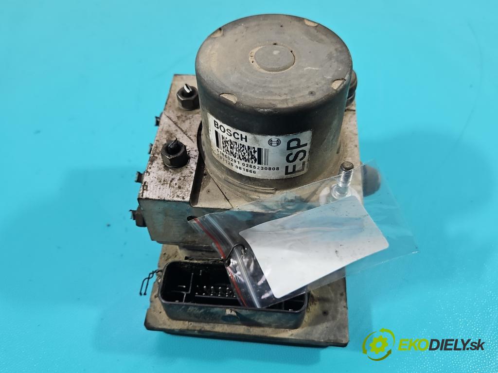 Fiat Punto EVO 09-12 1.4 77 HP manual 57 kW 1368 cm3 5- čerpadlo abs 0265230808 (Pumpa ABS)