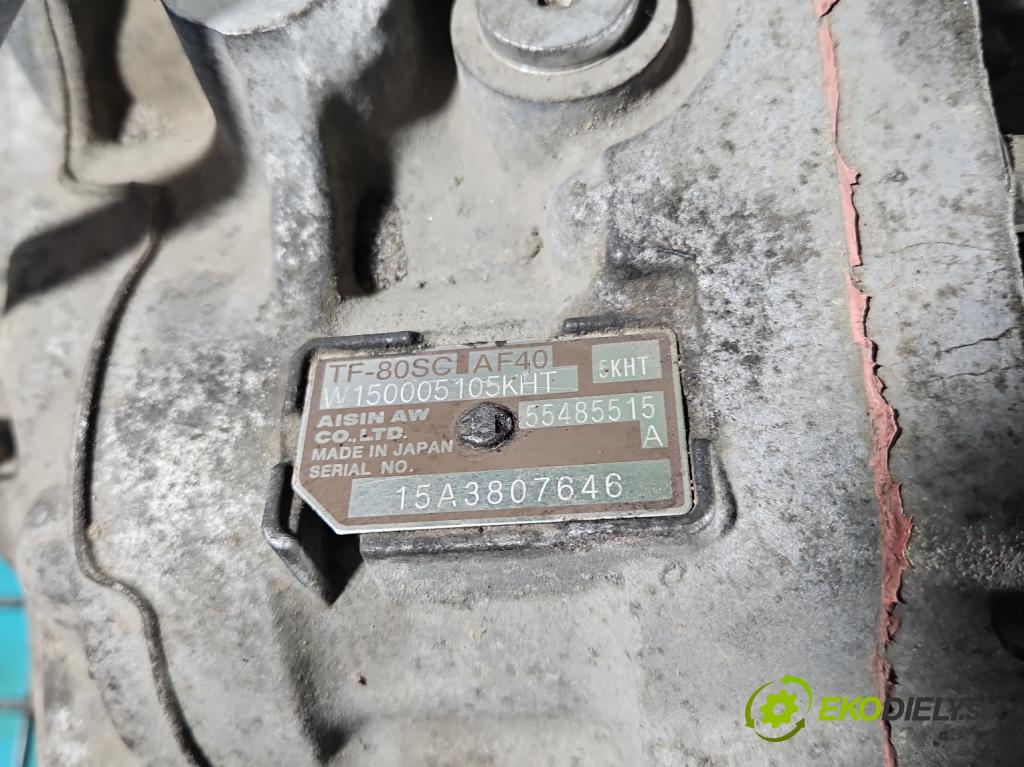 Opel Astra IV 2009-2015 2.0 cdti 165 HP automatic 121 kW 1956 cm3 5- prevodovka stupeň,rýchlosť automat 55485515A