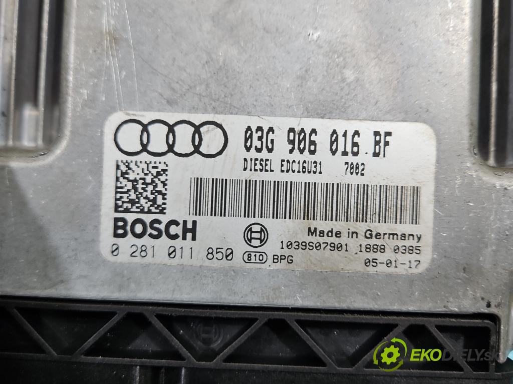 Audi A6 C6 2004-2011 2.0 tdi 140 HP manual 103 kW 1968 cm3 4- riadiaca jednotka motora 03G906016BF