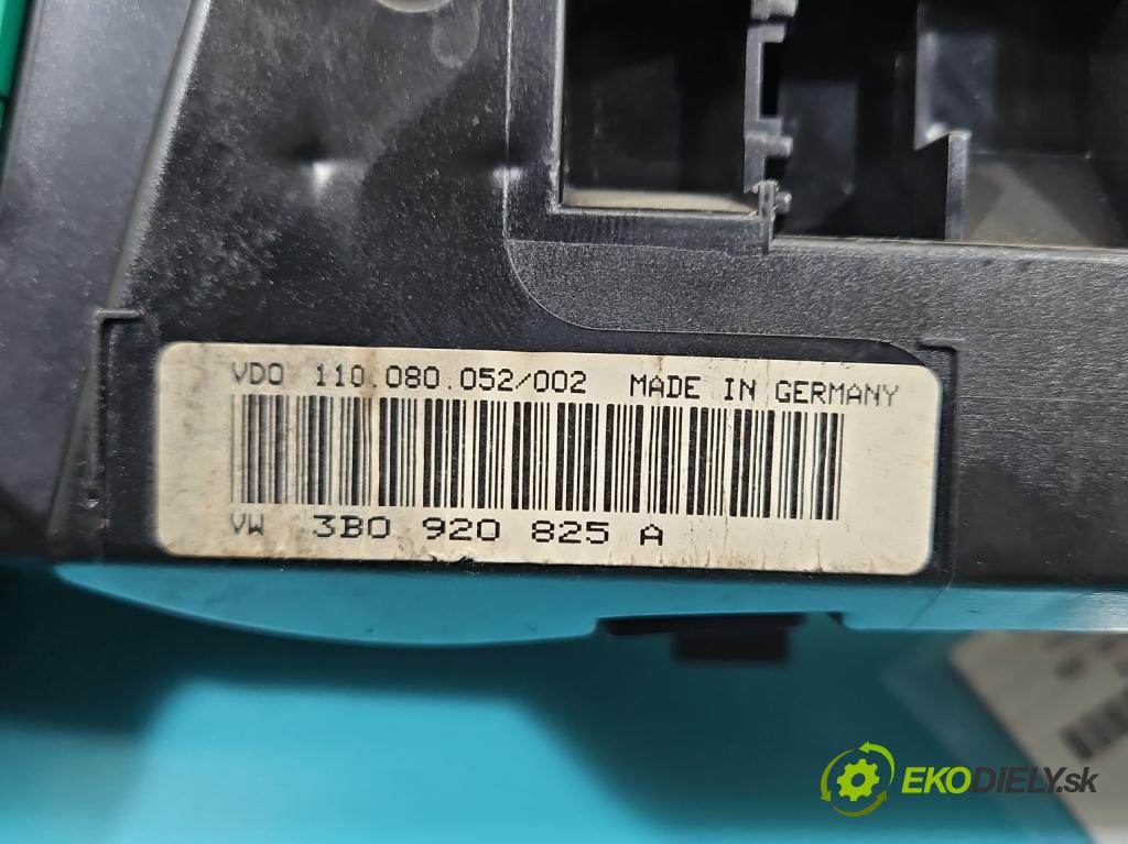 Vw Passat B5 1995-2005 1.9 tdi 131 HP manual 96 kW 1896 cm3 4- prístrojovka/ budíky 3B0920825A (Prístrojová doska)