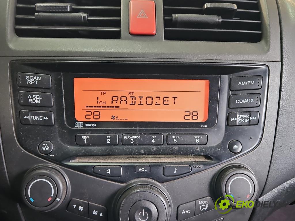 Honda Accord VII 2002-2008 2.2 140 HP manual 103 kW 2204 cm3 4- Radio originál 39050-SEF-G120-M1
