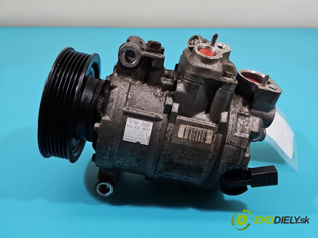 Vw Jetta VI 2010-2018 1.4 TSI 122 HP automatic 90 kW 1390 cm3 4- Kompresor: klimatizácie 1K0820859T (Kompresor klimatizácie)
