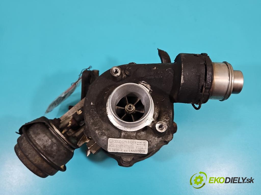 Audi A6 C6 2004-2011 2.0 tdi 140 hp manual 103 kW 1968 cm3 4- Turbodmychadlo 717858-7 (Kompletní turbodmychadlo)