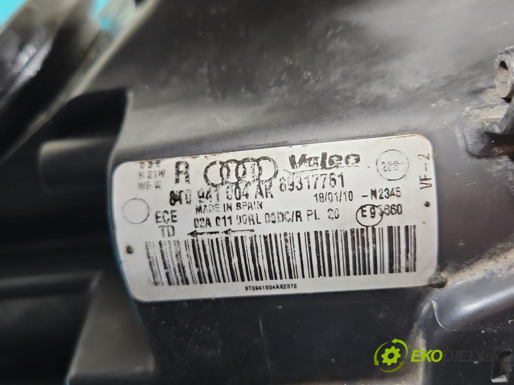 Audi A5 8T 2007-2016 2.0 TFSI 211KM manual 155 kW 1984 cm3 5- Reflektor: pravý 8T0941004AK (Svetlo predné pravé)