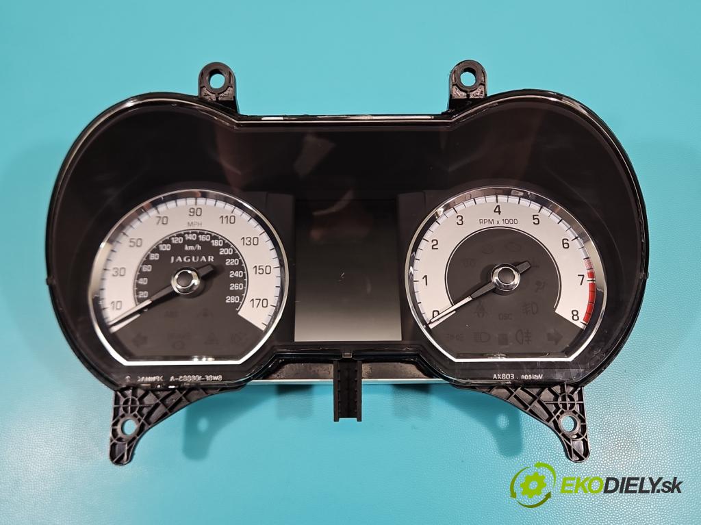 Jaguar XF I X250 2007-2015 5.0 V8 automatic 283 kW 5000 cm3 4- prístrojovka/ budíky VP9X2F-10849-CF (Prístrojová doska)