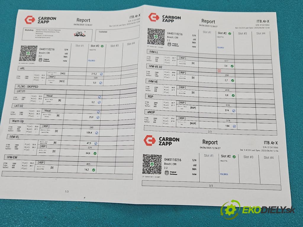 Bmw 3 E90 2005-2013 2.0d 163 HP manual 120 kW 1995 cm3 4- vstrek 0445110216 (Vstrekovač paliva)