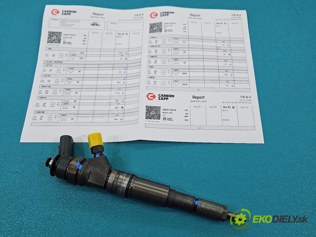 Bmw 3 E90 2005-2013 2.0d 163 HP manual 120 kW 1995 cm3 4- vstrek 0445110216 (Vstrekovač paliva)