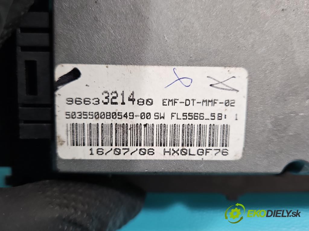Peugeot 407 2.0 hdi 136 HP manual 100 kW 1997 cm3 4- Zobrazit: 9663321480 (Prístrojová doska)