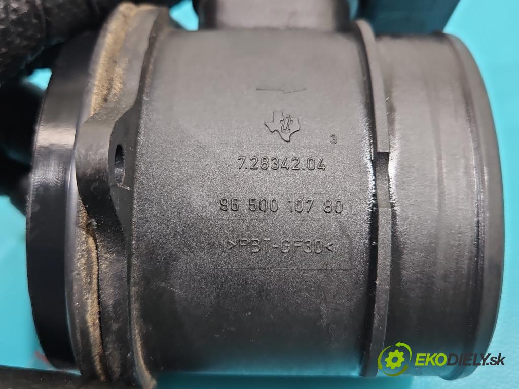 Peugeot 207 1.6 hdi 109 HP manual 80 kW 1560 cm3 5- průtokoměr: 9650010780 (Váha vzduchu)