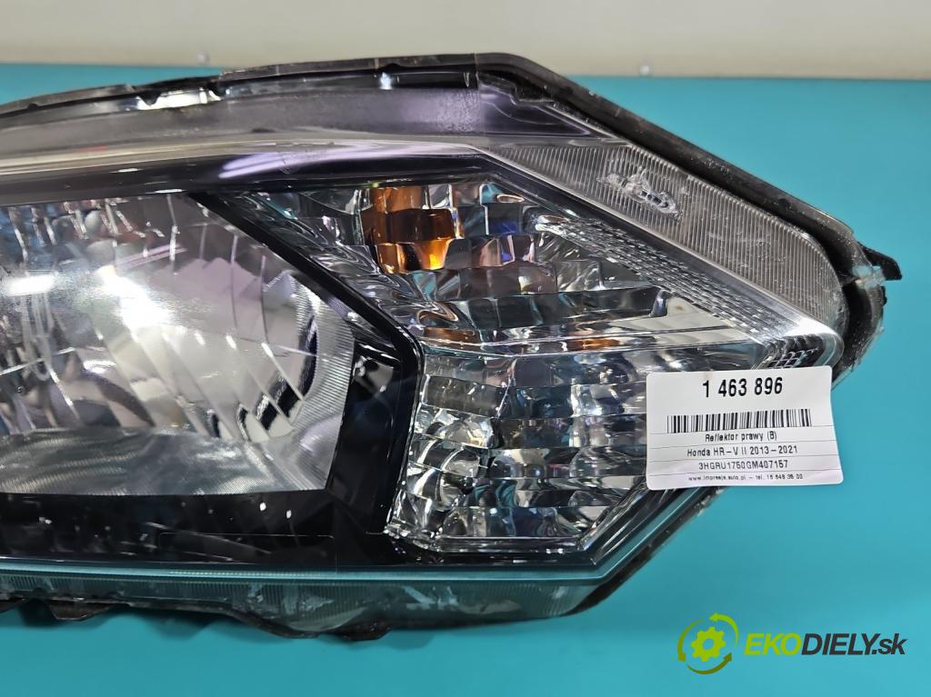 Honda HR-V II 2013-2021 1.5 16V 131 HP manual 96 kW 1498 cm3 5- Reflektor: pravý  (Svetlo predné pravé)