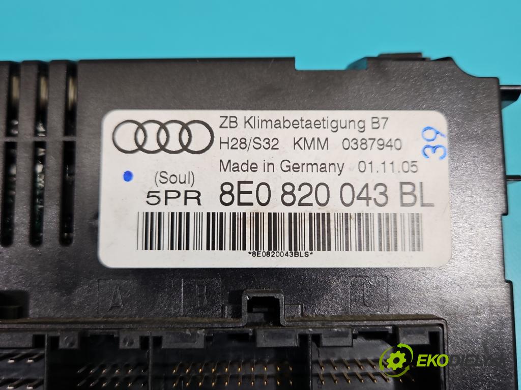 Audi A4 B7 2004-2008 2.0 tdi 140 HP automatic 103 kW 1968 cm3 5- panel kúrenia 8E0820043BL