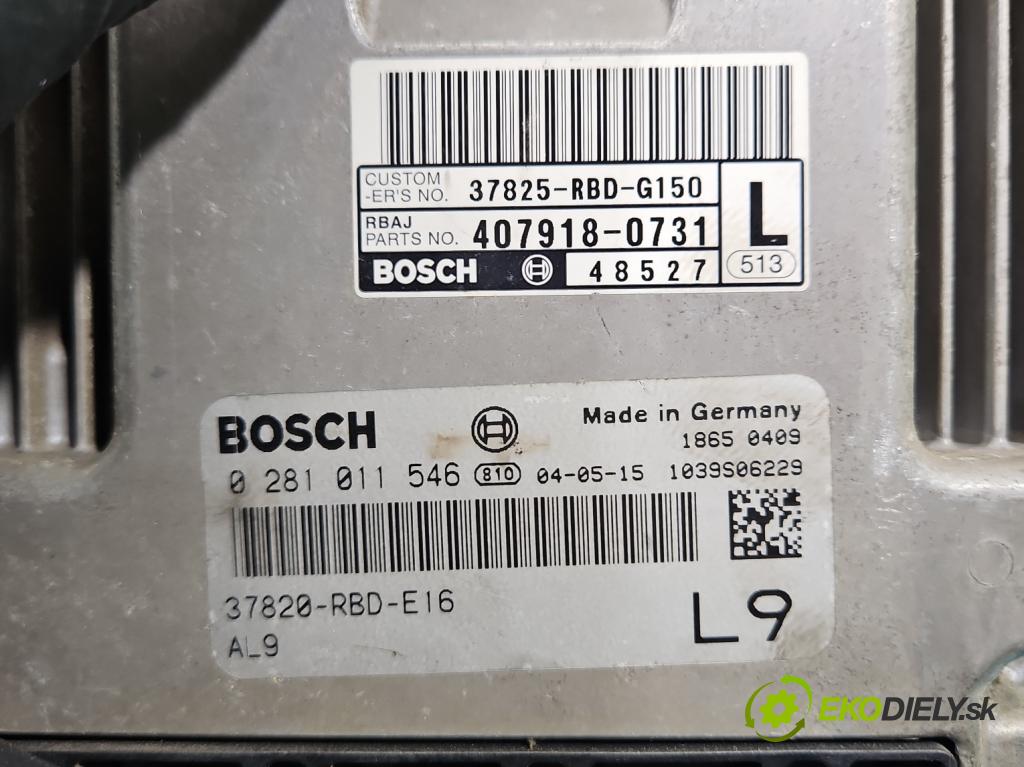 Honda Accord VII 2002-2008 2.2 140 HP manual 103 kW 2204 cm3 4- riadiaca jednotka motora 0281011546