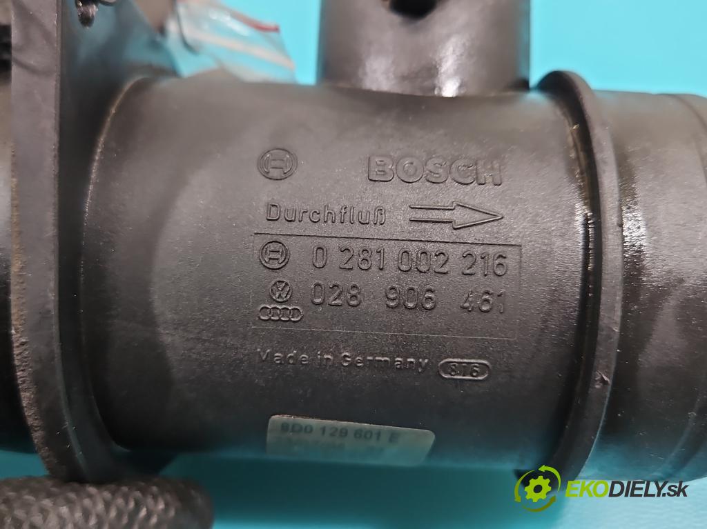 Audi A6 C5 1997-2004 1.9 tdi 110 HP manual 81 kW 1896 cm3 4- průtokoměr: 0281002216 (Váha vzduchu)