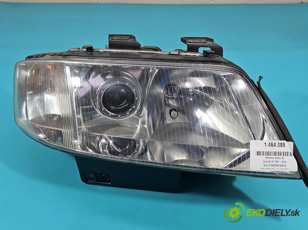 Audi A6 C5 1997-2004 1.9 tdi 110 hp manual 81 kW 1896 cm3 4- světlo pravý  (Pravé přední světlo)