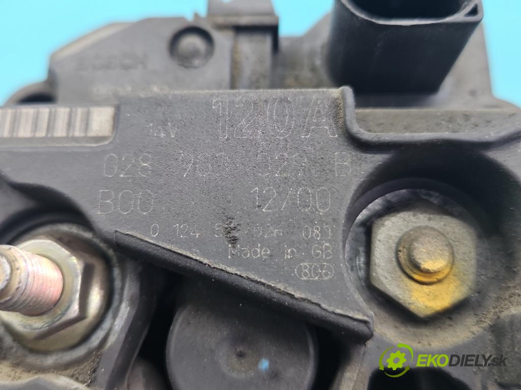 Vw Passat B5 1995-2005 1.9 tdi 116 HP manual 85 kW 1896 cm3 4- Alternator 028903029B (Alternátor)