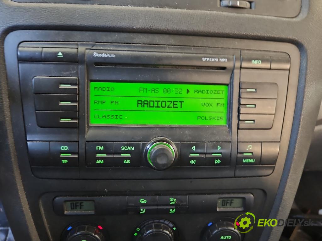 Skoda Octavia II 2004-2013 2.0 tdi 140 HP manual 103 kW 1968 cm3 5- Radio originál 1Z0035161C