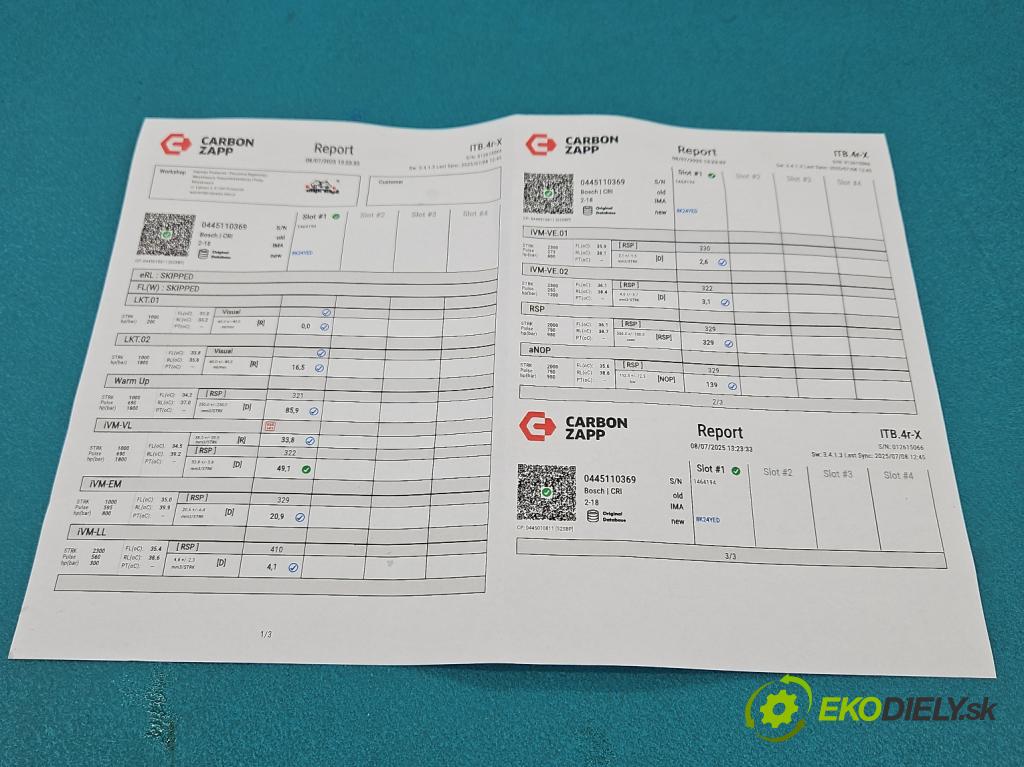 Skoda Yeti 2009-2017 2.0 tdi 140 HP manual 103 kW 1968 cm3 5- vstrek 0445110369 (Vstrekovač paliva)