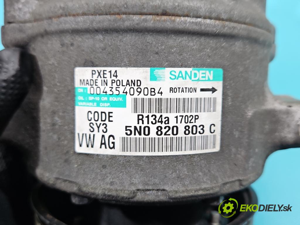 Skoda Yeti 2009-2017 2.0 tdi 140 HP manual 103 kW 1968 cm3 5- Kompresor: klimatizácie 5N0820803C (Kompresor klimatizácie)